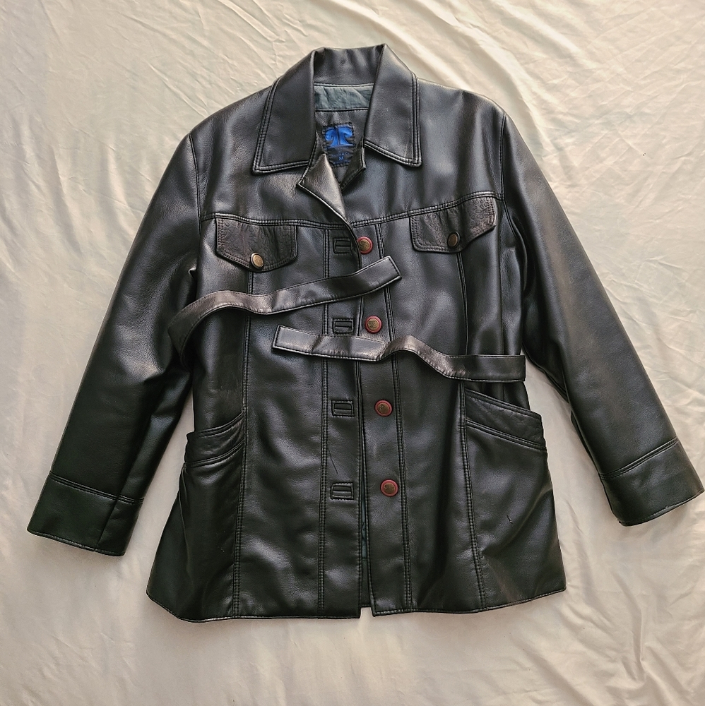Italian made Medium Pervin&Co Men's Leather Jacket